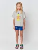 매트리스 2023 새로운 BC SS 키즈 여름 짧은 슬리브 Tshirt 유아 브랜드 여름 Tshirt 23ss 여자 소년 디자이너 옷 면화