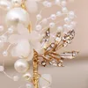 Cabeças de cabeceira Banda de flores de casamento de casamento Banda de flores de cristal tiaras jóias de cabelo para estilo de acessório DIY