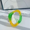 Bangle de bonbons coréens géométriques épais bracelet ouvert Bracelet Simple Square Round Bijoux de la mode