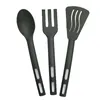 Conjuntos de utensílios de jantar Conjunto de talheres Kit Conveniente Home Tableware Reutilable Camping Viagem Utensílios de viagens Falhas de colher de talheres de talheres da cozinha