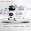 Robot 2022 Hot Intelligent Mini Pocket Robot Walk Music Dance Dance Light Voice Recognition Repeat Smart Kids Toy Interactive