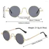 Sunglasses Punk Small Round Fashion UV400 Protection Colorful Circle Shades Hippie Sun Glasses For Women & Men