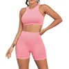 Tracce femminile chreisure 2pcs tovals wash yoga set sport serbatoio top senza paga