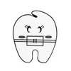 ペンダントかわいい漫画の歯エナメルピンクリスマスドクターブローチラペルピンバッジ歯科医ナースジュエリーギフトドロップDディズルのためのアクセサリー