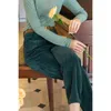 Pantalon féminin Horta 2024 Automne Vintage Femmes Elegant France Style Tableaux