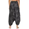 Pantalon actif harem hippie palazzo flowy décontracté plage haute taille boho yoga pour les femmes