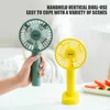 Elektrische fans USB Oplaadbare elektrische handheld mini -ventilator USB opladen Student Desktop Air Cooler Outdoor Fan Portable Dormitory Fan