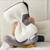 Kussen 1 st nek kussen orthopedisch om te helpen slapen en de nek hoge elastische zachte porositeit wasbare kussens beddengoed voor hotelhuis te beschermen