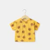 T-shirty Summer Ldrens Odzież Casual Full Print T-shirt chłopców z krótkim rękawem Tops Dziewczęce Kreskówkowe Tees H240426