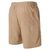 Shorts masculinos verão nova cor de cor sólida calças velas simples trimestres shorts calças casuais j240426