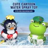 Sable Player Water Fun Cartoon Spray Spray Flying Penguin Frog Dinosaure Toys Summer Salting Spray rotatif Spray Childrens Water Bath Pool Pool Toys Q240426