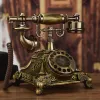 Accessories Rotate Vintage fixed Telephone revolve Dial Antique Telephones Landline Phone For Office Home Hotel made of resin Europe style