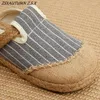 Buty swobodne styl etniczny Kobiety Kobiety Slipper Spring Summer Flat Shoe Linen Sofe Solel Sandal Ladies 2024