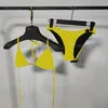 Lettere Slip Bikinis Bikini imbottiti Swim BRAS con cravatta da bagno di lusso Summer Spalato Swimsuit Beach Beach Sexy Outdoors Outdoors Piscina per bagni per il bagno