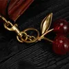 Keychain Crystal Styles Cherry Couleur Red Femmes Girls Sac Car Pendant Pendre Accessoires Fruit Decoration Vdim