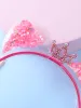 Acessórios 1 Bandeira da orelha de gato transparente com pequenas estrelas e a princesa Tiara para o presente de acessório para festas de férias infantis