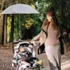 Wandelwagenonderdelen parasol kar grijs baby kinderwagen zonneschadig klem op verstelbare UV -bescherming regen 75x75x80cm