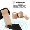 Tattoo Transfer 5/10/15/20pcs Beige Tape Tattoo Handle Bandage Anti-slip Athletic Nonwoven Waterproof Disposable Self-adhesive Elastic Bandage 240427