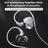 Headphones CCA CS16 16BA Units HIFI In Ear Earphones Bass Noise Cancelling Earbuds Metal DJ Sports Headphone For KZ ZAX ASX ZSX EDX ZS10 Z1