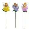 Décorations de jardin 3x Miniature Resin Statue Figurine Birthday Stakes Decorative Angel