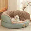 Cat dragers kratten huizen huisdierbed All-Season Universal Dog Sofa Bed herfst en winter verdikt plus fluweel warme kat nestmat mat pet benodigdheden accessoires 240426