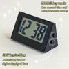 Desk Table Clocks LED Digital Clock Calendar Alarm Clock Desktop Table Clock 12/24H Battery Operated LED Clock for Office Bedside Clock Home Decor