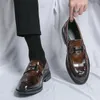 Casual Shoes High Quality Brand Men's Business Leather Banquet Dress Pointed Formal Occasions Low Heels