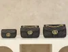 Designväska handväska högkvalitativ axelväska totes man kvinnor väska casual mode väska luxurys väska läder marmont ophidi kvinnor män crossbody väskor 10a hög kvalitet