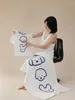 Towel Cotton Gauze 2pcs Face Wash White Bathroom Soft Absorbent Large Bath Cartoon Puppy 3pcs Kids Square Brown