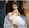 Girl Dresses Baby Baby Girls Kids Wedding Flower Dress Princess Party Pageant Back Formale Bow Lace Tulle DS19