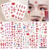 Transfert de tatouage 60pcs de style chinois Fleur front de la fleur 3d Sliant auto-adhésif ancien Imprimée fleurie tatouage Sticker Girl Diy Decoration 240427