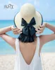 Chapeaux à bord large femelle Crochet à la main grande paille pliable pour les femmes Summer Sun Hat Fashion Beach Women039s JX412149764