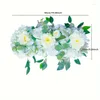 Dekorative Blumen Party Hochzeit DIY Blumenwand Arrangement versorgt Seidenhordera Rose künstliche Blumenreihe Ehe Heirat Hintergrund