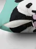 Pillow Panda - Menta simpatica graziosa ritratto in bianco e nero illustrazione del cellulare
