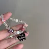 Kralen Harajuku Crystal Star Pentagram Pearl Bead Bracelet Dames Retro Aesthetic Charm Dubbele laag Keten Sieraden Geschenk