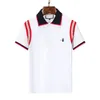 Vêtements de marque d'été créatrice de luxe Poloshirts hommes décontractés polo mode boucle de serpent imprimé broderie T-shirt High Street Mens Polos M-3XL-55
