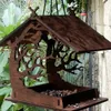 Bird Feeding House Garden Nest Home Container Food Feeder DIY Decorative Outdoor 240419