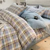 Bedding Sets High-grade Four-piece Set Cotton Wool Bed Sheet Thickened Quilt Cover Bunk Student Dormitory Three-piece