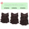 Synthetic Wigs LM combined with long wavy V-shaped hair semi wig heat-resistant straight fake female Q240427
