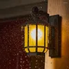Wandlampen chinesischer Stil Retro wasserdichte Lampen Villa Gate Außenbalkon/Korridor/Innenhof im Freien im Freien