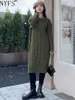 Abiti casual NYFS 2024 Abito da maglione coreano invernale Vestidos Robe Elbise Sliose Plus Size Solid Long Slee Slitting Women