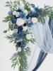 Decorative Flowers D-Seven Artificial Foam 25/50pcs Navy Blue Petite Avalanche Rose W/Stem For DIY Wedding Floral Centerpiece Cake Decor