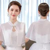 Scarves 1pcs Spring Summer Chiffon Shawl Multi-color Women's Wedding Dress Cheongsam Short Cape With Diamond Buckle Sun Proof Wraps