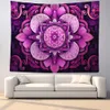 Arazzi Arazzo viola Mandala Serie Sfondo sospesa tessera Nordic Decorazione per la casa Nordic soggiorno camera da letto aratti decorativi murali