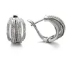Marca de marca de moda de alta calidad clip de oreja exagerada aretes nuevos para mujeres top de alerta de circón para bodas de fiestas joyas 2450840