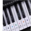 Claviers autocollants de clavier de piano transparent 54/61 Key Electronic Keyboard Piano Sticker 88 Key Piano Stave Note Remarque pour les touches blanches