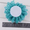 Decorative Flowers 10pcs 9cm Chiffon Mesh Fabric Flatback For Shoes Hats Diy Wedding Party Corsage Decoration Artificial Flower