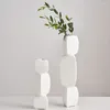 Vases Modern Minimalist Vase Decoration Home Flower Arrangement Living Room Flowerpot Nordic Decor Black Art Ornaments