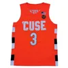 Syracuse Orange Basketball Jersey NCAA Collège Jerseys tous cousus