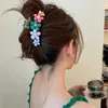 Haarclips Haalrettingen weg van Koreaanse zoete kleurrijke bloemhaar klauwen klemmen krab haarclips meisjes haaraccessoires haarspelden vrouwen haarkrabben klauw 240426